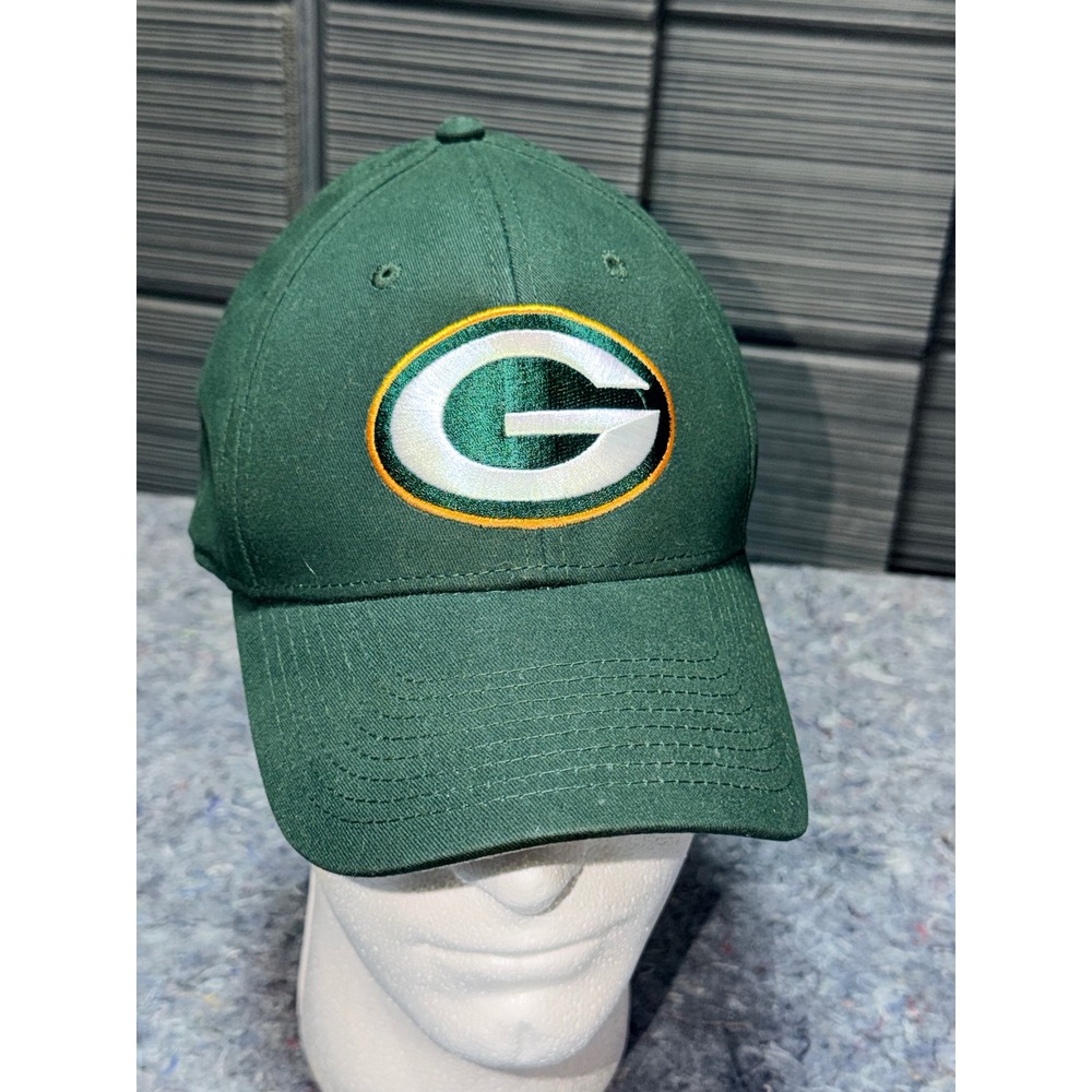 Green Bay Packers NFL Team Apparel Hat Green Adjustable Baseball Cap OSFA